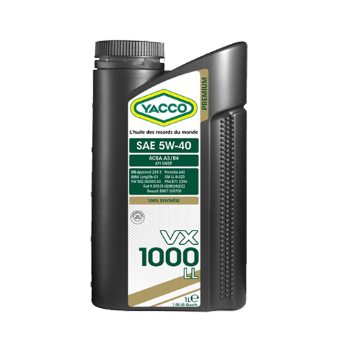 Масло YACCO VX 1000 LL 5W40